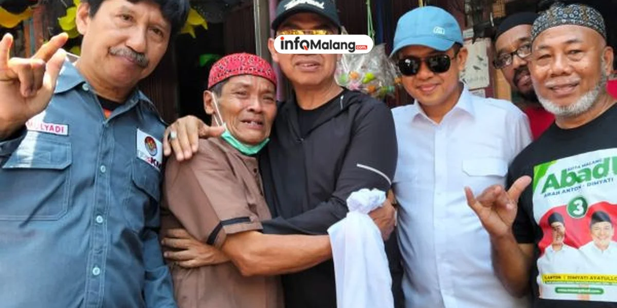 Sambutan Haru Pedagang Pasar Burung kepada Abah Anton, Calon Wali Kota Malang