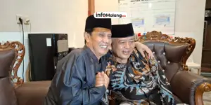 Sanusi dan Gunawan Berpelukan, Siap Bangun Kabupaten Malang Bersama Usai Pilkada