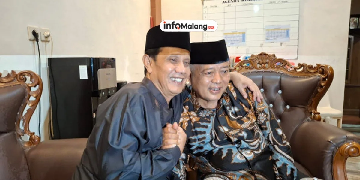 Sanusi dan Gunawan Berpelukan, Siap Bangun Kabupaten Malang Bersama Usai Pilkada