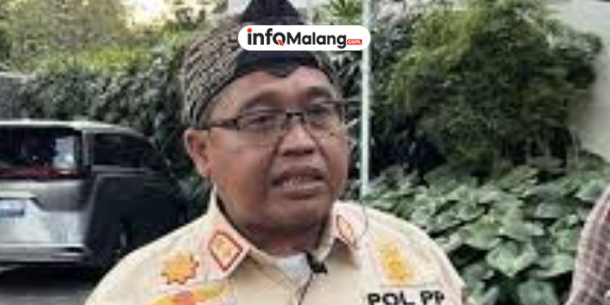 Satpol PP Kota Malang Lakukan Penertiban PKL di Empat Titik Kota Malang