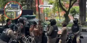 Satpol PP Kota Malang Tertibkan Pengemis di Jalan Ahmad Yani