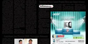 Satpol PP Kota Malang Tertibkan Reklame Ganggu Trotoar di Jalan Sigura-Gura