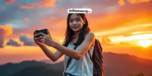 Senja, Siswi yang Setiap Tugasnya Selalu Estetik Sesuai Namanya