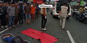 Seorang Pelajar SMK di Kota Malang Meninggal Dunia Setelah Terlibat Kecelakaan dengan Bus di Kota Malang