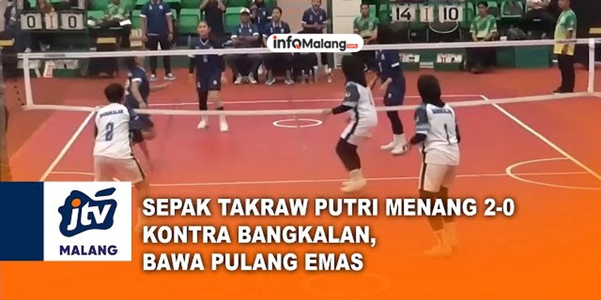 Sepak Takraw Putri Kota Malang Raih Medali Emas di Porprov Jatim 2025 Usai Taklukkan Bangkalan