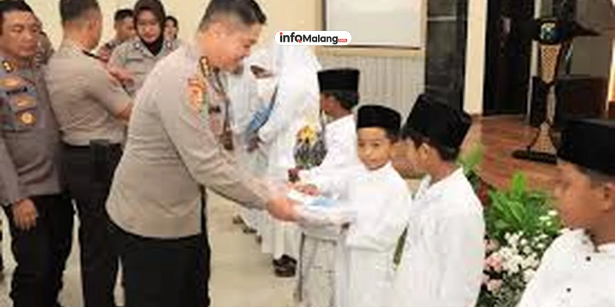 Sespimma Polri Angkatan 74 Gelar Bakti Sosial dan Santunan Anak Yatim di Polres Malang