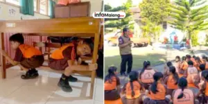 Simulasi Mitigasi Bencana di SD Muhammadiyah 3 Assalaam: Anak-Anak Belajar Hadapi Gempa Bumi dan Kebakaran