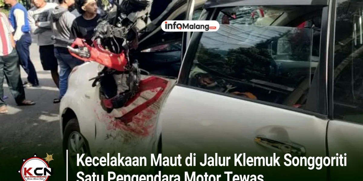 Tabrakan Dua Motor di Singosari, Satu Pengendara Tewas