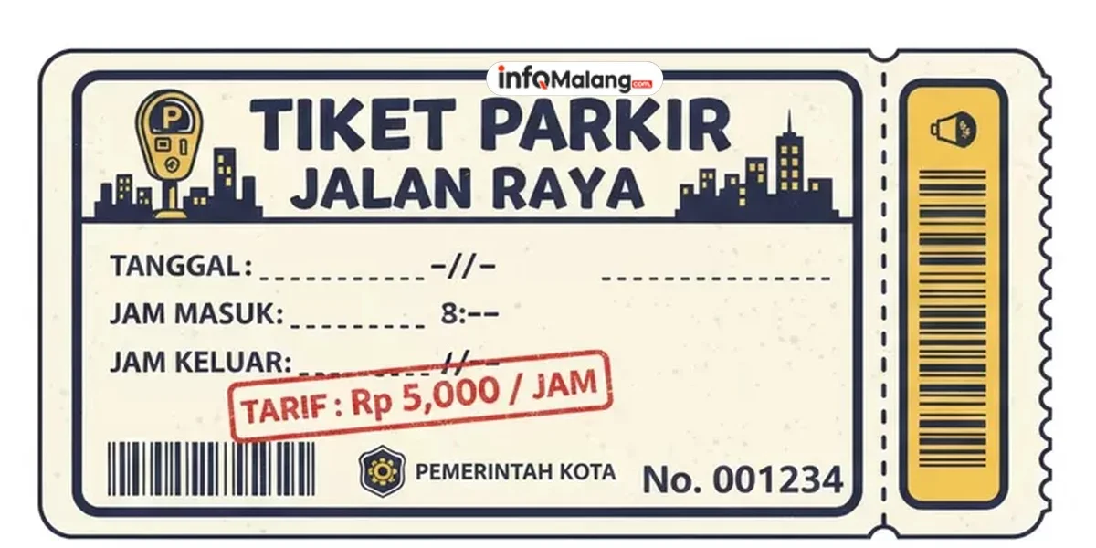 Target Retribusi Parkir Kota Malang 2025 Meningkat Signifikan hingga Rp 22,5 Miliar