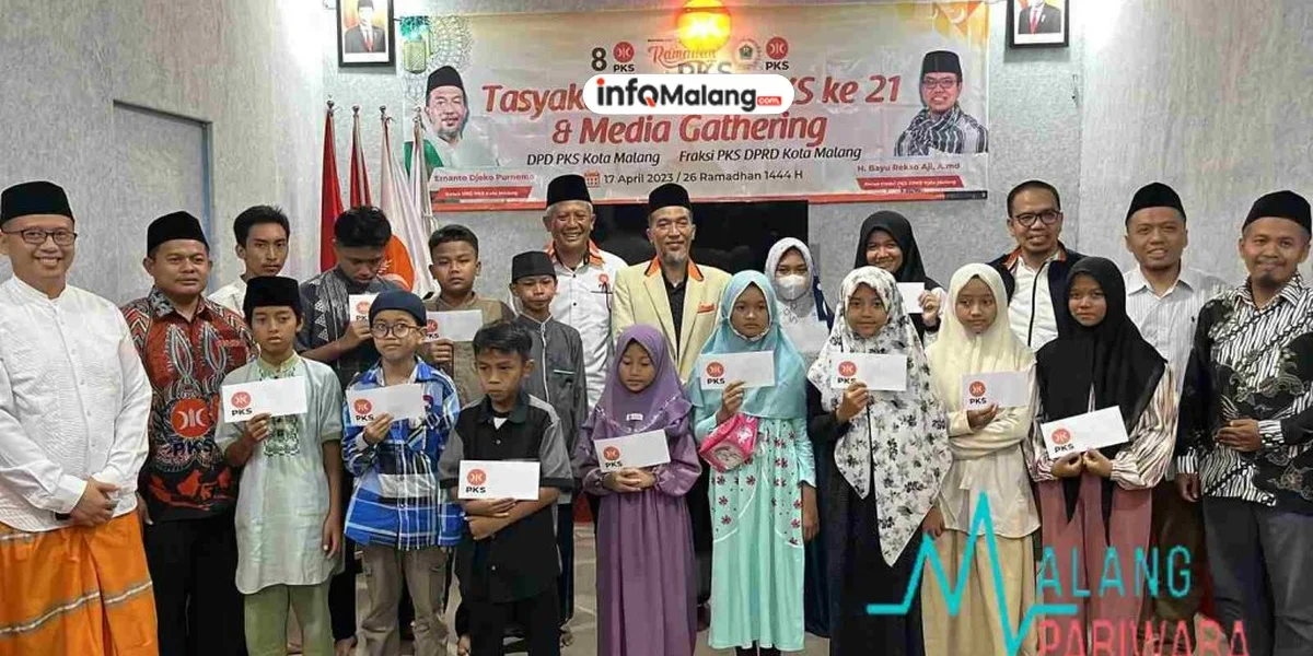 Tasyakuran Milad PKS ke 23 dan Halal Bi Halal PKS Kota Malang Disemarakkan Dukungan untuk Palestina