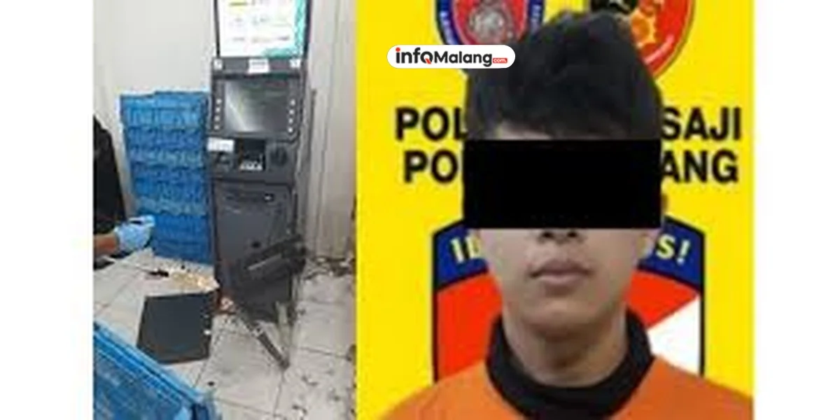 Terlilit Judi Online, Warga Pakisaji Nekat Bongkar Mesin ATM di Minimarket