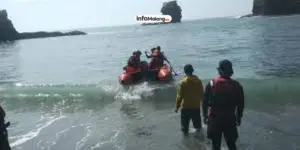 Tim SAR dan Polres Malang Bekerja Keras Pencarian Ibu dan Anak yang Hanyut di Sungai Glidik