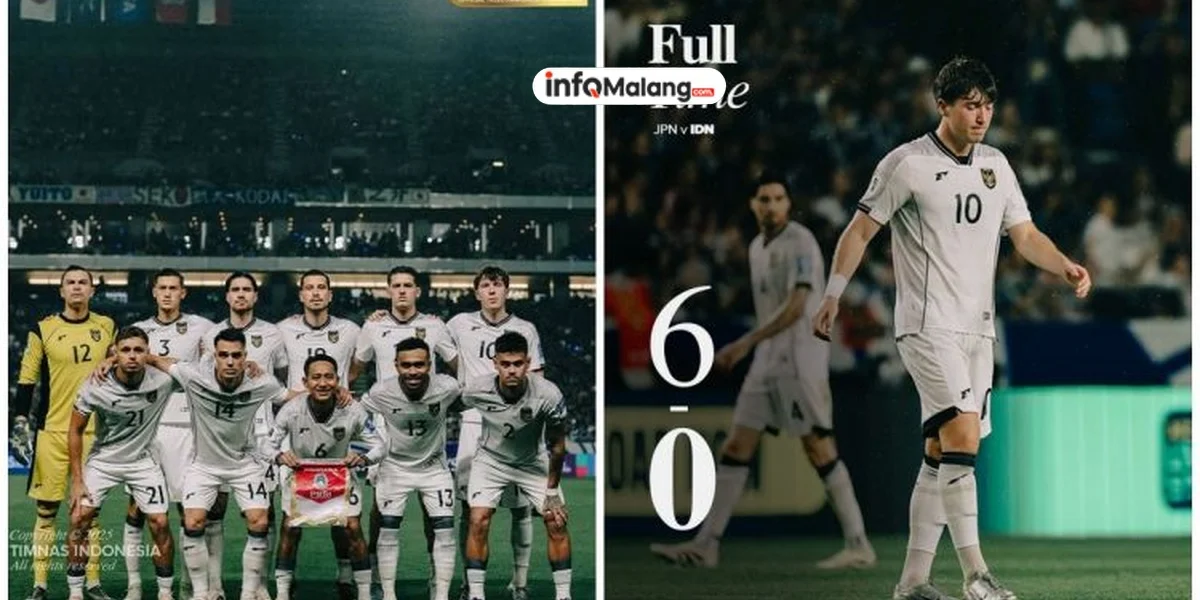 Timnas Indonesia Tumbang di Tangan Jepang dengan Skor Telak