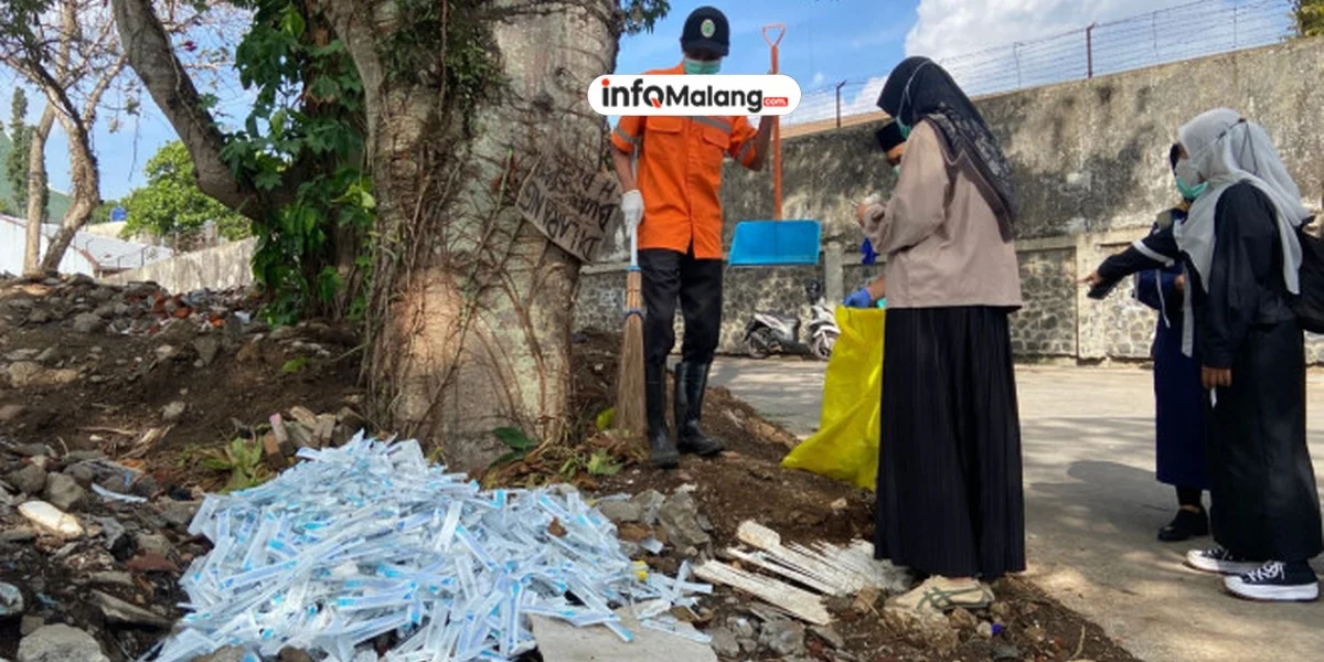 Tumpukan Sampah Medis Ditemukan di Jalan Simpang Mega Mendung dan Jalan Raya Tidar, Kota Malang