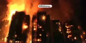 Update dari Polisi Kebakaran Hebat Landa Pasar Comboran Kota Malang