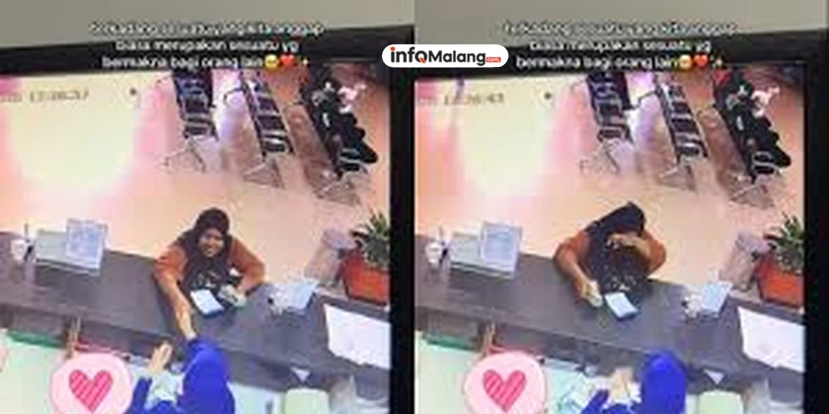 Usai Tarik Tunai Uang, Momen Ibu Bersaliman dengan Teller ini Bikin Haru