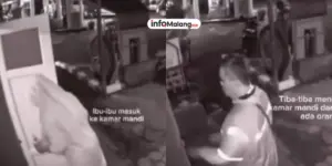 Viral Aksi Driver Ojol Kunci Ibu-ibu Dalam Toilet SPBU di Malang