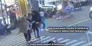 Viral! Aksi Pencopetan di Malang dan Batu Terekam CCTV