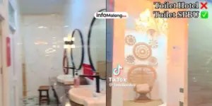 Viral! Wanita Terjebak di Toilet SPBU Jalan Bandung Malang