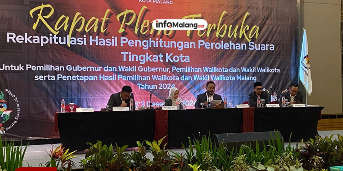 WALI Menang di Pilwali Malang 2024 dengan 203.257 Suara, KPU Selesaikan Rekapitulasi