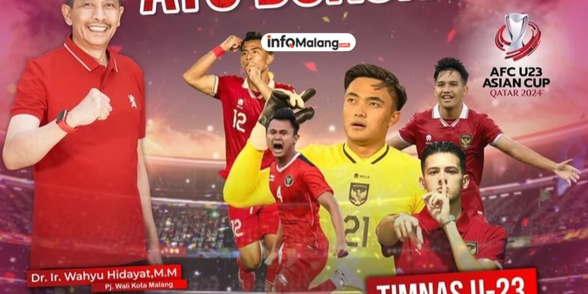 Wahyu Hidayat Gelar Nobar Timnas Indonesia di Kota Malang