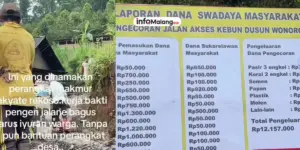 Warga Malang Bangun Jalan Desa Secara Swadaya, Viral di Media Sosial