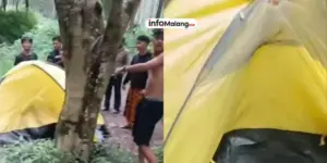 Wisatawan Gerebek Tenda di Perkemahan Malang, Sejoli Diduga Mesum