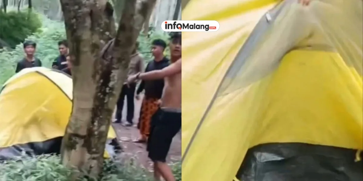 Wisatawan Gerebek Tenda di Perkemahan Malang, Sejoli Diduga Mesum
