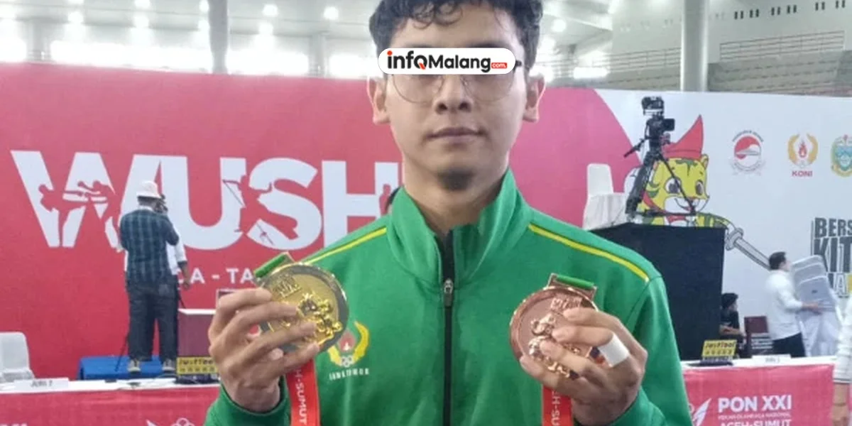 Wushu Kota Malang Sumbang Medali Perak di PON XXI 2024