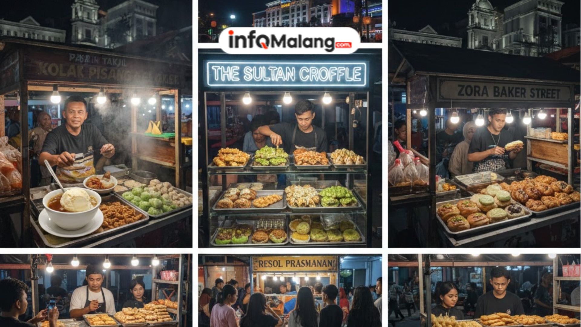 Dari Kolak Sampai Croffle Pandan, Tren Jajanan Kaki Lima Malang 2026