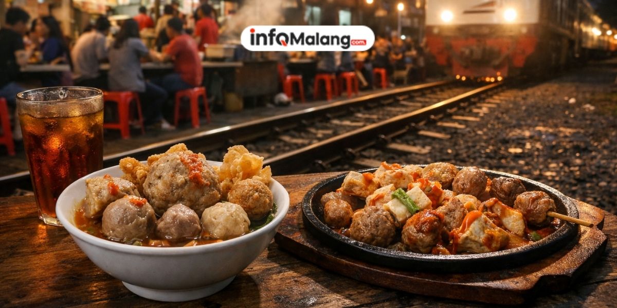 Bakso President Malang Viral 2026, Sensasi Makan Bakso di Dekat Rel Kereta