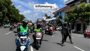 Berita yang lagi viral sekarang, Ribuan Ojol Demo di Surabaya Hari Ini, Ini Tuntutan yang Disuarakan
