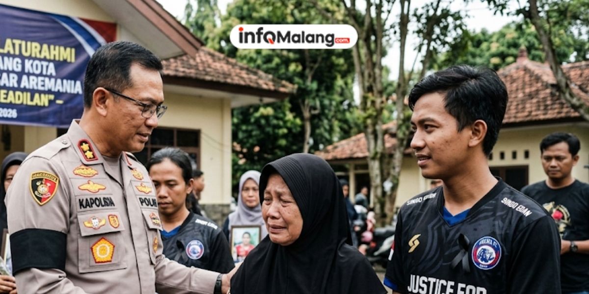 Kapolresta Malang Kota Kenakan Ban Lengan Hitam Simbol Empati untuk Aremania