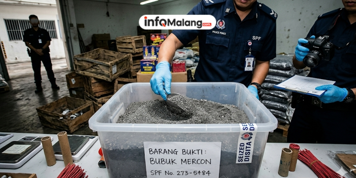 Polisi Sita 3 Kilogram Bubuk Mercon Hasil Ungkap Produksi Petasan Ilegal di Malang