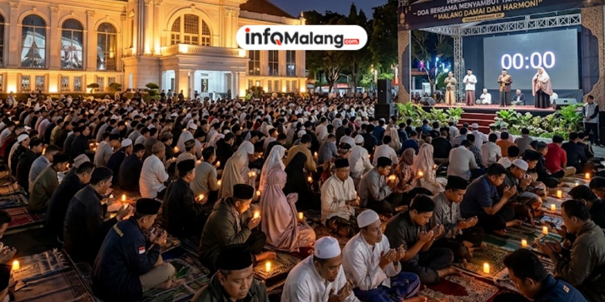 Tahun Baru 2026 di Malang Digelar Sederhana Tanpa Kembang Api