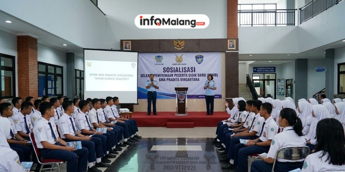 Lanud Abd Saleh Sosialisasikan SPMB SMA Pradita Dirgantara di SMPN 5 Malang
