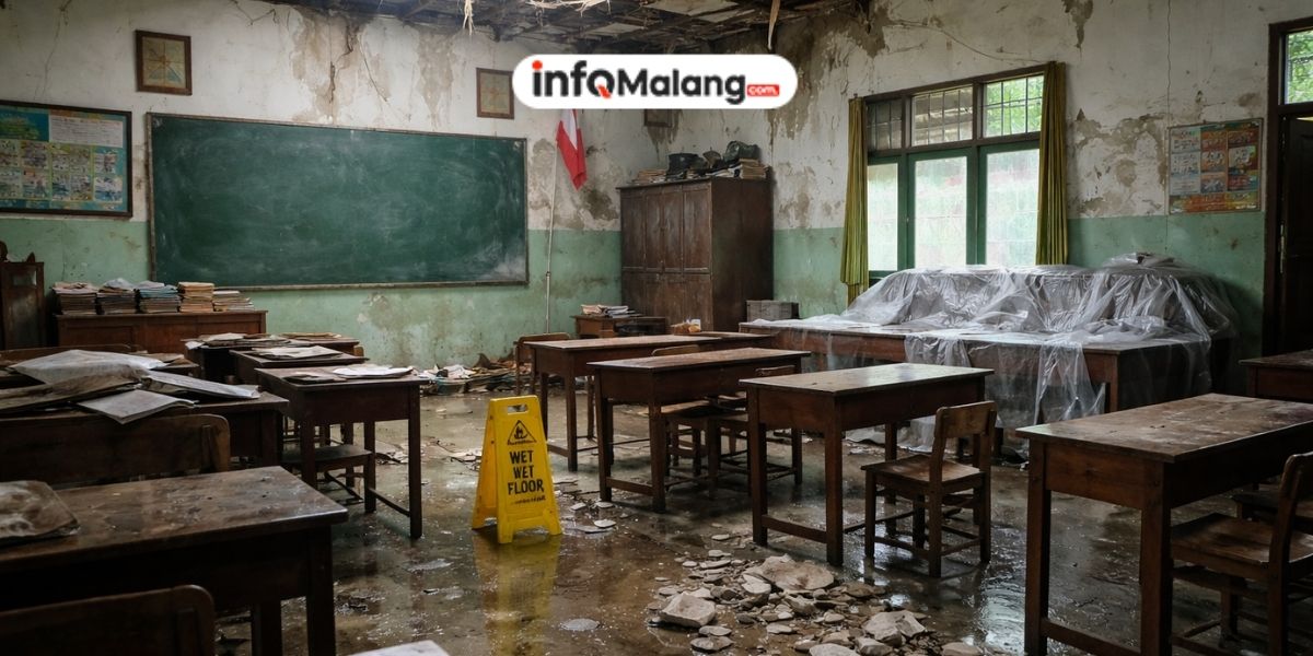 Efisiensi Anggaran Berdampak pada Ruang Kelas, Ratusan Sekolah di Malang Tertunda Perbaikan