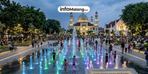 Air Mancur Alun-Alun Merdeka Malang Kini Lebih Efisien dengan Konsep Dry Fountain Modern