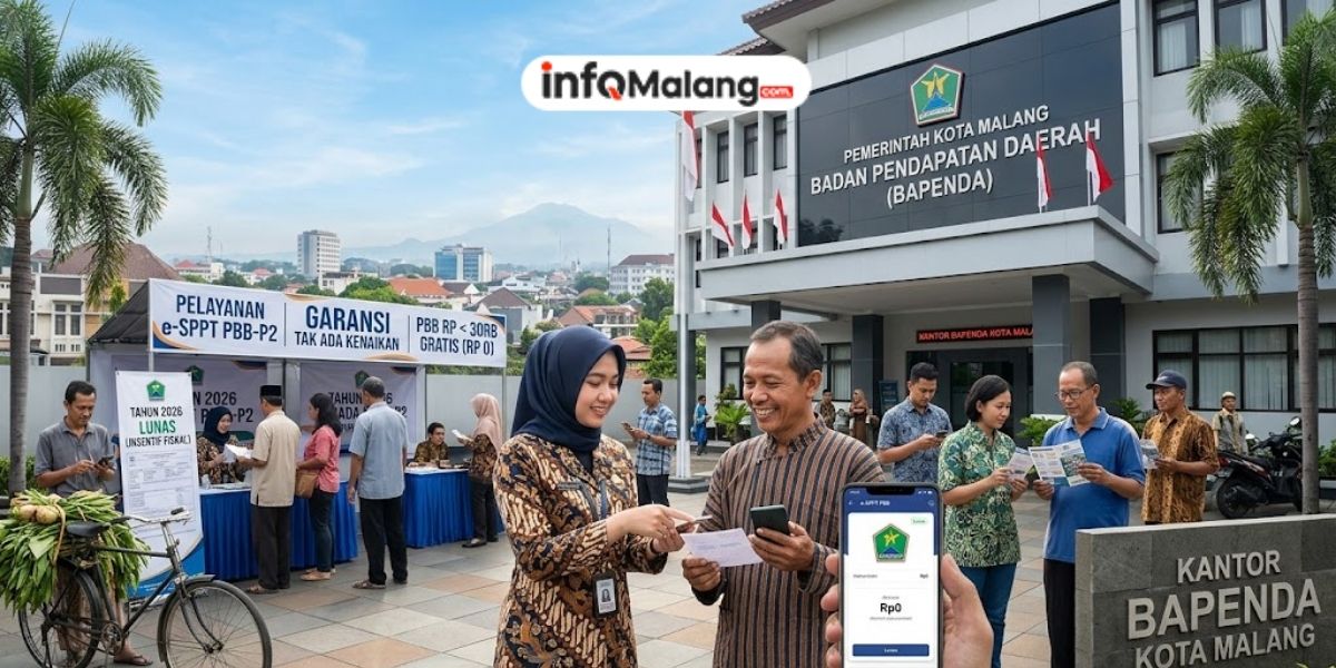 Pemkot Malang Jamin Tak Ada Kenaikan PBB 2026, Warga Dapat Keringanan Pajak