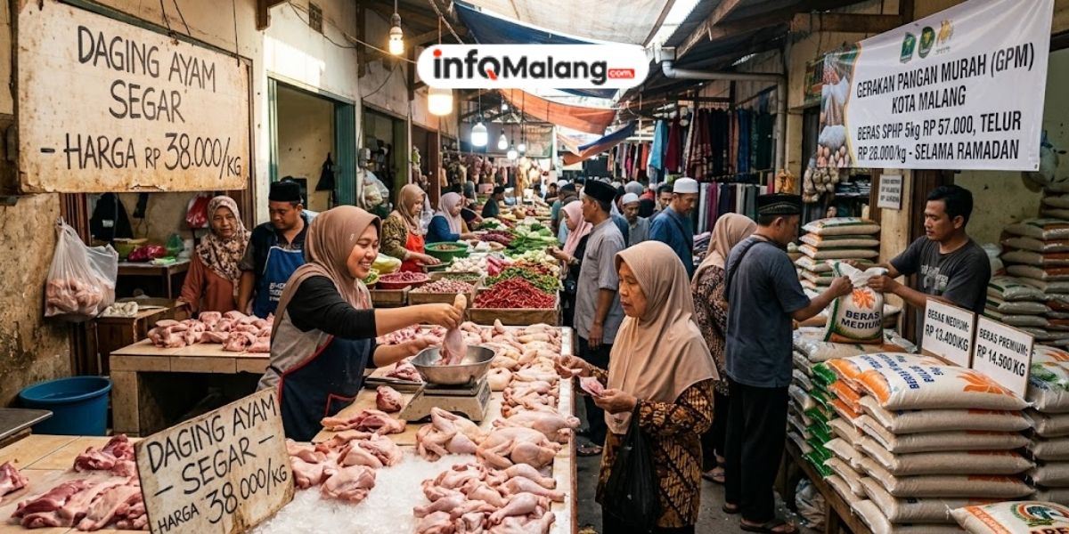 Harga Ayam dan Beras Jadi Sorotan Jelang Ramadan di Kota Malang
