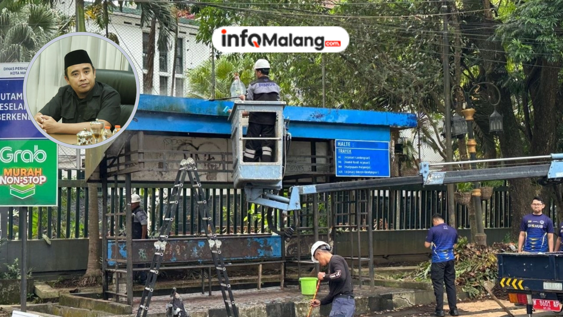 Rendra Masdrajad Safaat Soroti Kondisi Halte, Dishub Lakukan Pembersihan