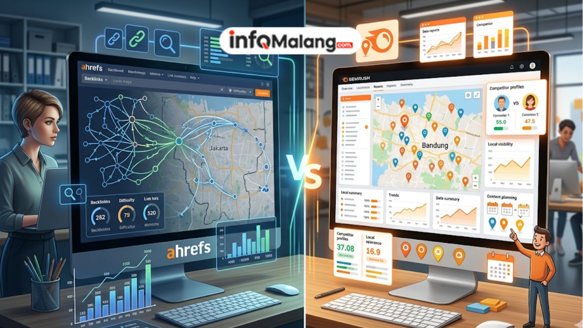 Ahrefs vs Semrush, Mana yang Lebih Unggul untuk Kebutuhan SEO Lokal?