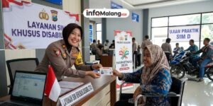 Polres Malang Berikan Layanan SIM Gratis untuk Disabilitas di Momentum Harkitnas