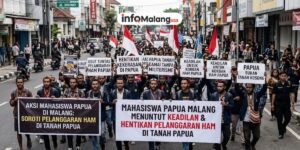Aksi Mahasiswa Papua di Malang Soroti Pelanggaran HAM di Tanah Papua