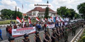 Ratusan Aparat Siaga di Malang, Antisipasi Aksi Hari Buruh 2026