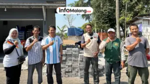 Rendra Masdrajad Safaat Salurkan Bantuan Pokir Anggota Dewan Berupa Paving Block untuk Masyarakat RW 01 Tasikmadu