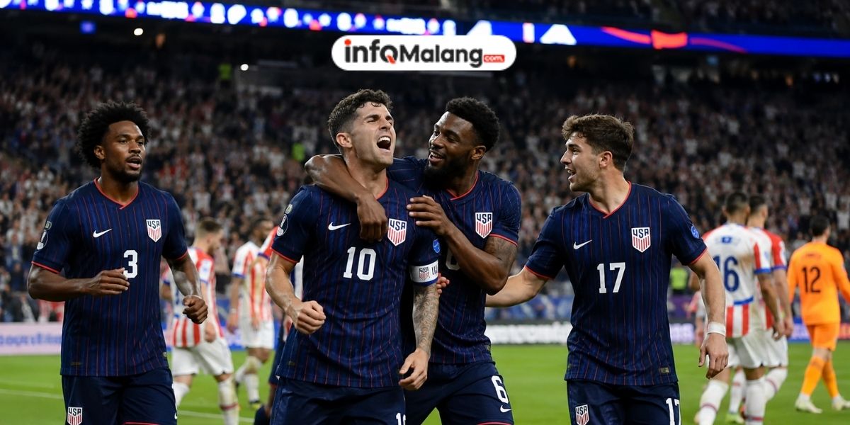 Hasil Amerika Serikat vs Paraguay di Piala Dunia 2026, USMNT Menang Telak 4-1