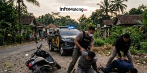 URC Satreskrim Polres Malang Tangkap Dua Pelaku Curanmor di Ngajum