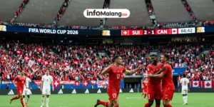 Hasil Pertandingan Piala Dunia 2026 Swiss vs Kanada, Comeback Babak Kedua Bikin Swiss Auto Juara Grup!