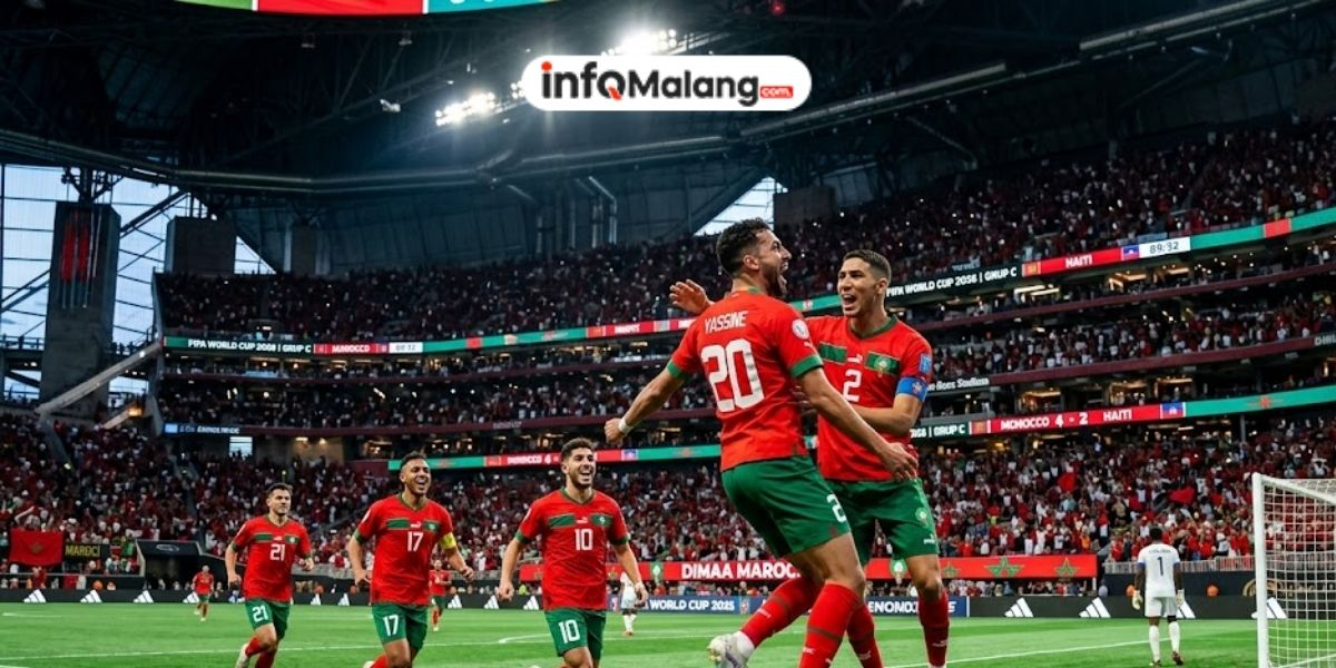 6 Gol Tercipta! Maroko Bungkam Haiti dan Segel Tiket Fase Gugur di Piala Dunia 2026